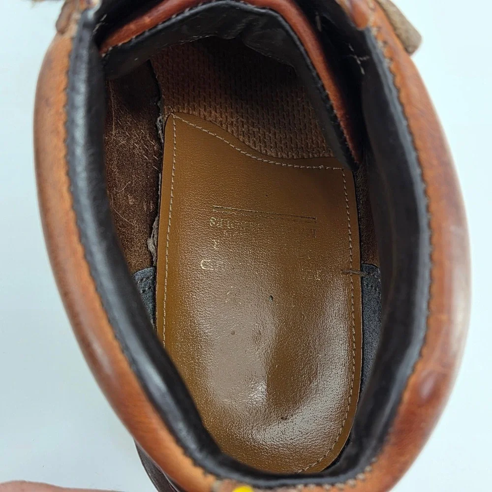 Dr. Martens 8287 Brown‎ Leather Monkey Boots Chunky Y2K Distressed Mens 7